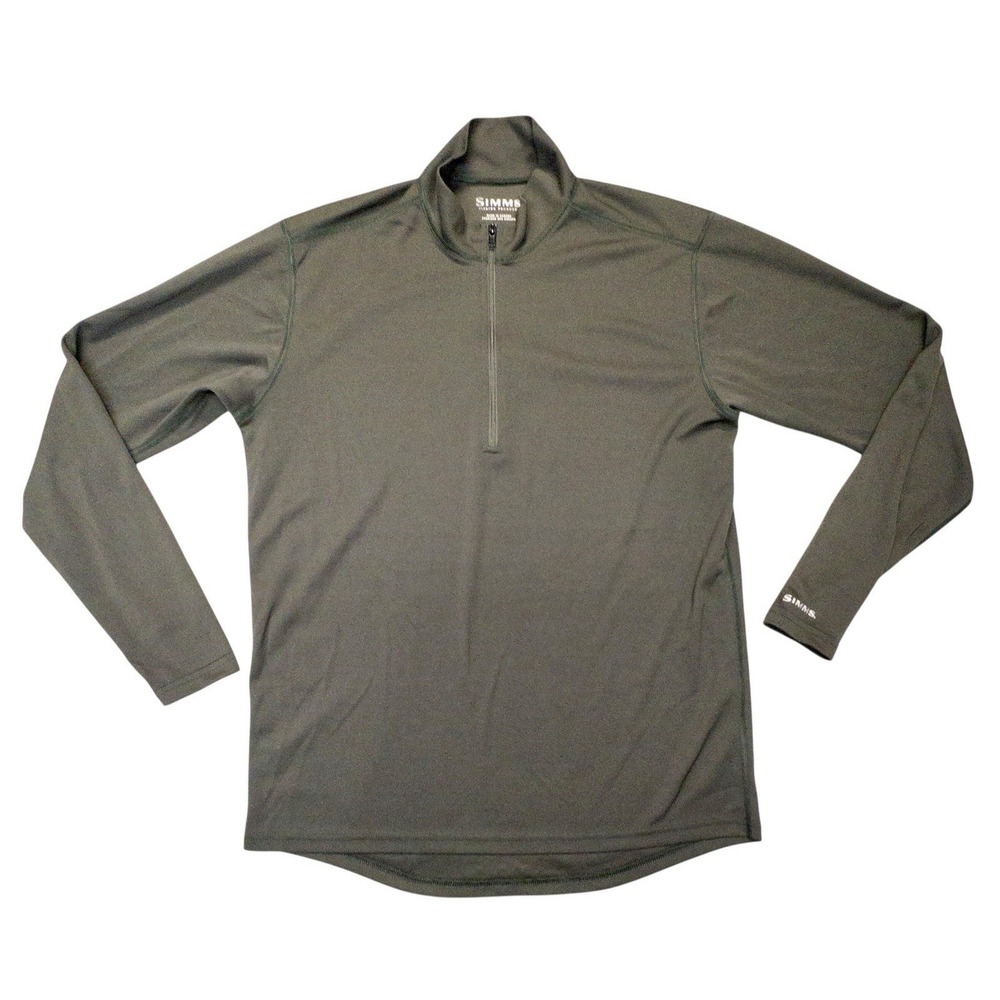 Simms Fishing OD Green Qtr Zip Shirt Womens‎ Medium Gorpcore Outdoors Lake